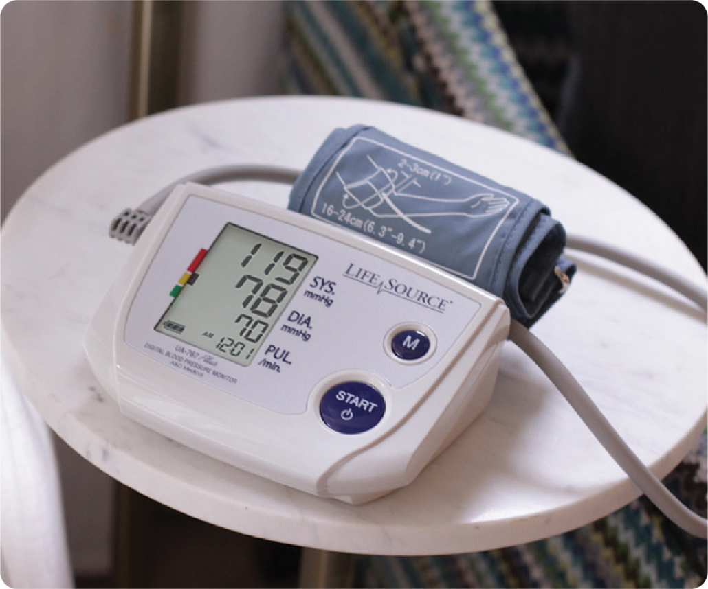 A&D Medical Upper Arm Blood Pressure Monitor for Up to 4 Users, Includes AC  Adapter (UA-767FAC)