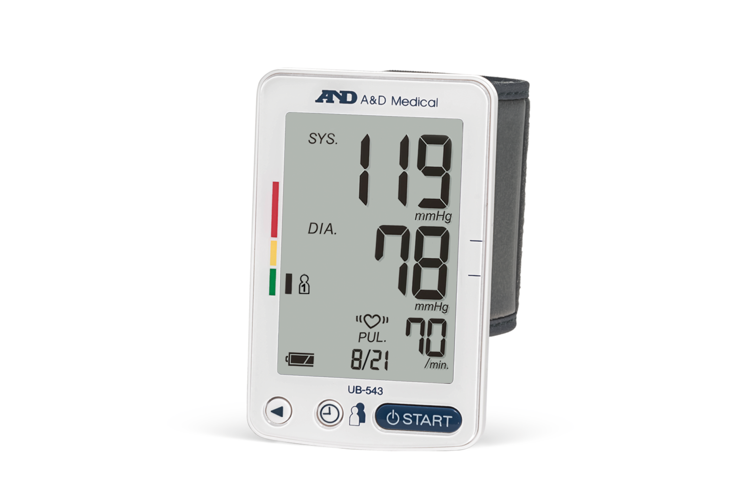A&D Medical Wide Range Arm Home Automatic Digital Blood Pressure Monitor