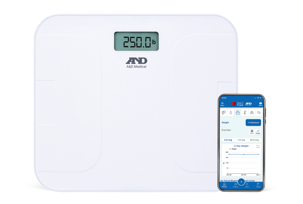 A&D Medical Bluetooth Wireless Weight Scale